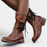 Winnie — Leather Ankle Boots