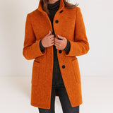 Stella — High-Collar Wool Jacket