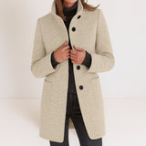 Stella — High-Collar Wool Jacket