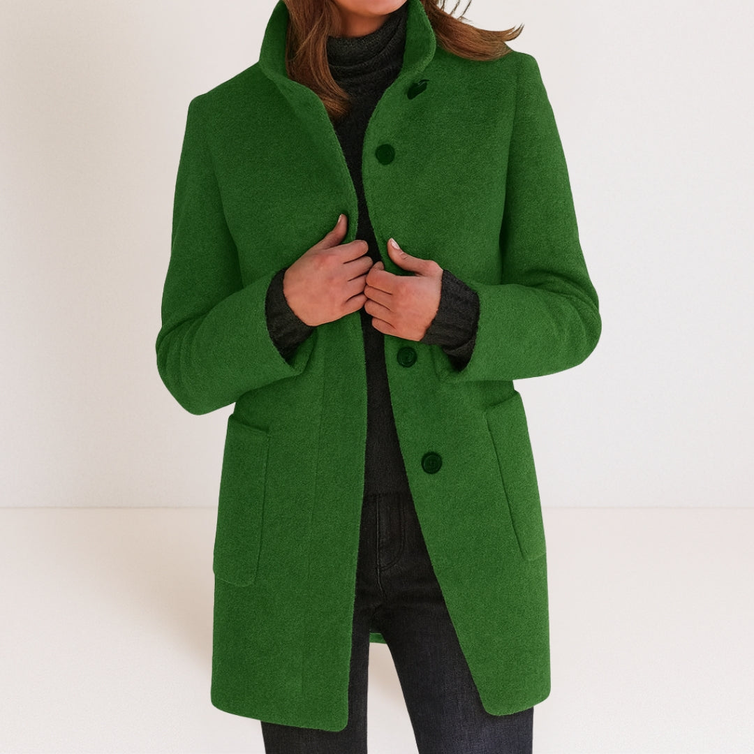 Stella — High-Collar Wool Jacket