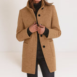 Stella — High-Collar Wool Jacket