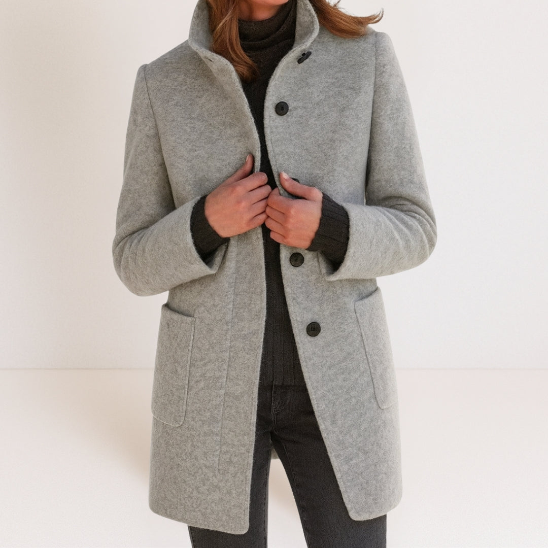 Stella — High-Collar Wool Jacket