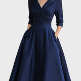 Lottie — Elegant Midi Dress with Long Sleeves