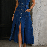 Adeline - Open-Front Waistcoat Dress