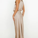 Marina — Elegant Evening Dress with a Halter Neckline