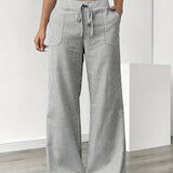 Alina | Elegant Striped Trousers with Pockets
