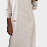 Claire — Soft V-Neck Midi Dress