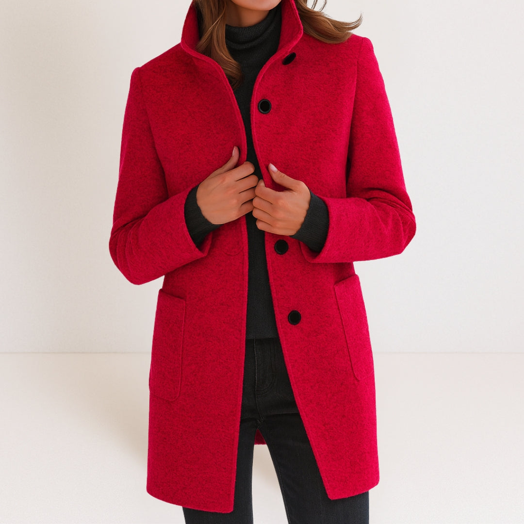 Stella — High-Collar Wool Jacket