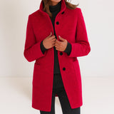 Stella — High-Collar Wool Jacket