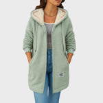 Lisa — Long Hooded Plush Jacket