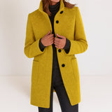 Stella — High-Collar Wool Jacket