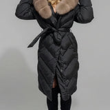 AURELIA | Long Coat with Fur