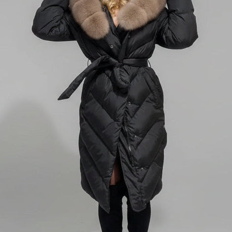 AURELIA | Long Coat with Fur