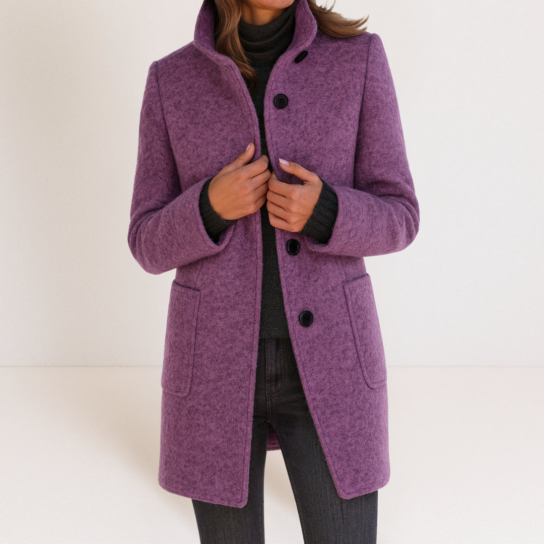 Stella — High-Collar Wool Jacket