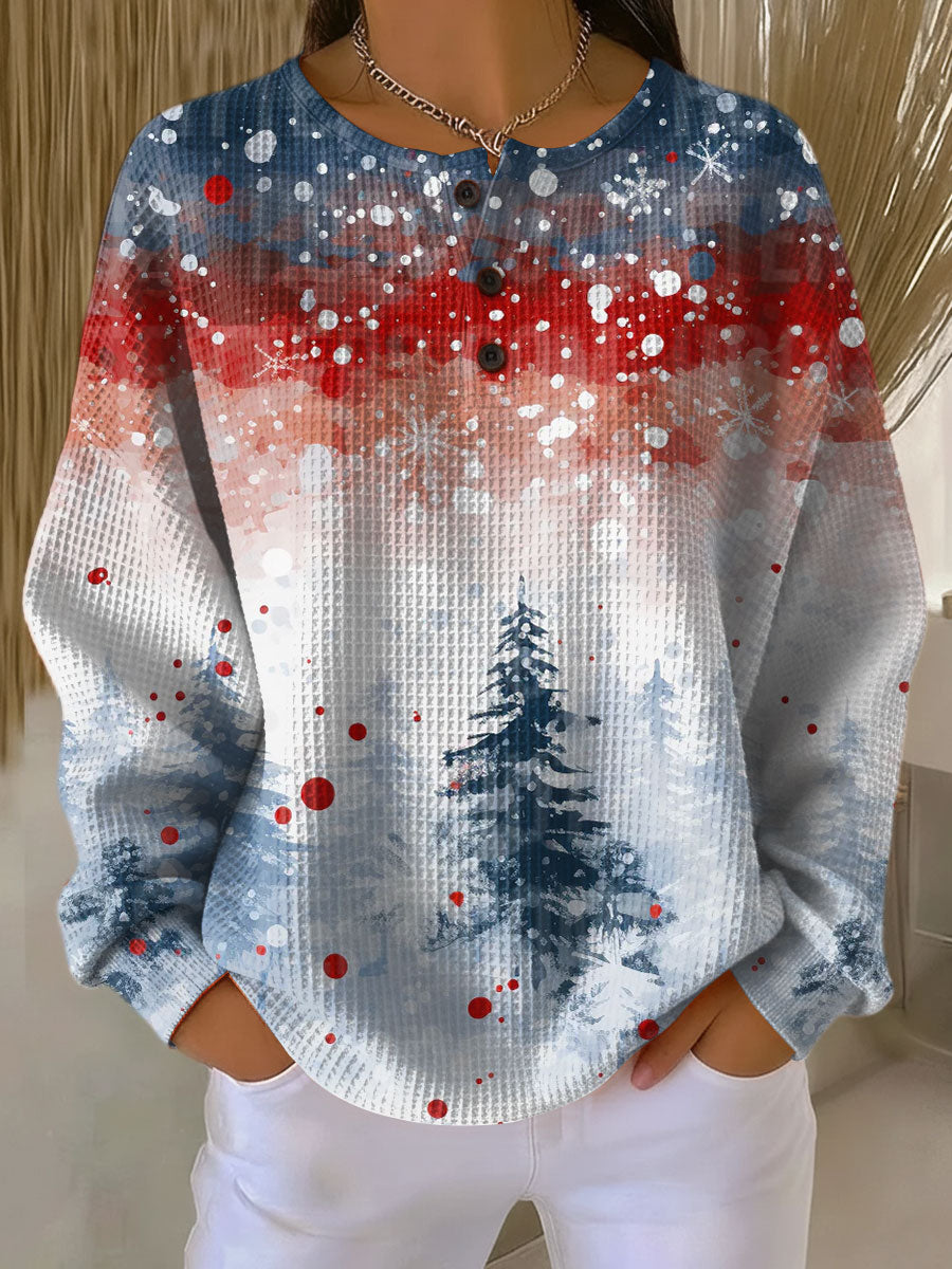Alva | Christmas Jumper with Soft Christmas Tree Pattern