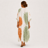 Mariam — Green Tie-Dye Kaftan