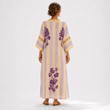 Sofía — Purple Floral Kaftan
