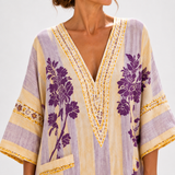 Sofía — Purple Floral Kaftan