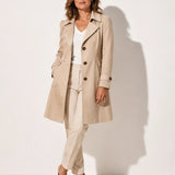Inés — Elegant Vintage Button Coat
