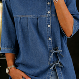 Ivy - Long Vintage Denim Blouse