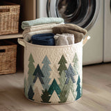 Christmas Green Trees - Laundry Basket