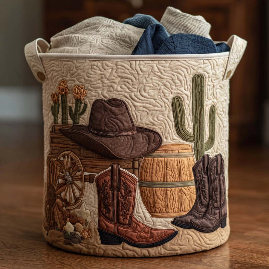 Cowboy Sunset - Laundry Basket