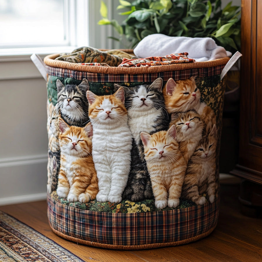 Cozy Whiskers - Laundry Basket