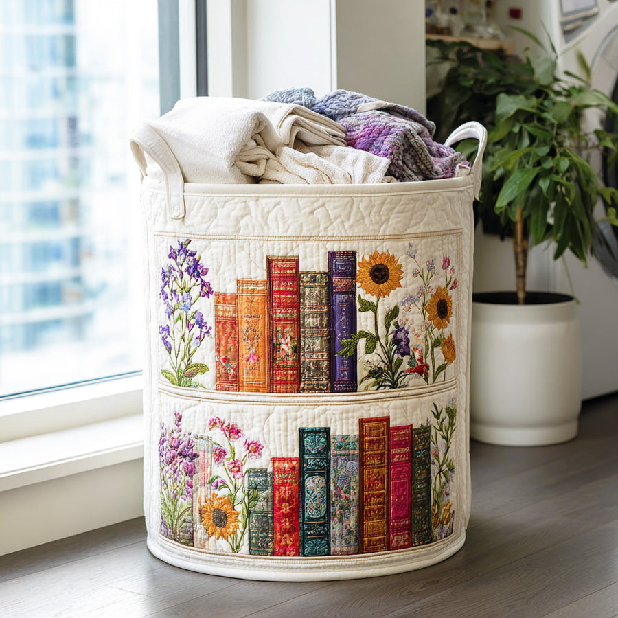 Cozy Book Haven - Laundry Basket
