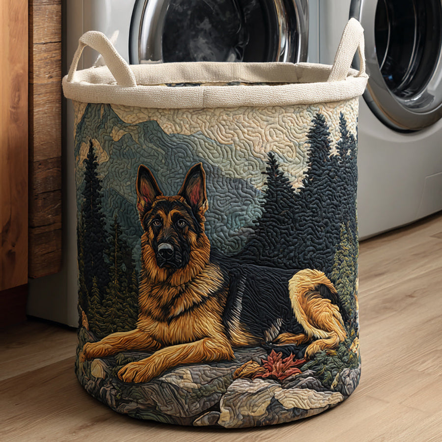 German Shepherd Mountain - Laundry Basket