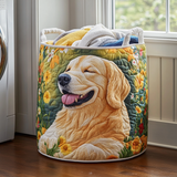 Golden Retriever Bloom - Laundry Basket
