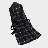 Adriana — Classic Winter Check Coat