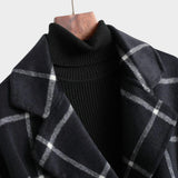 Adriana — Classic Winter Check Coat