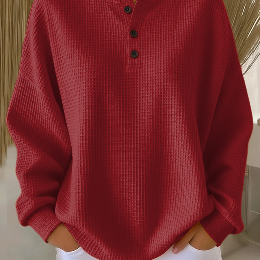 Helle - Waffle Knit Cosy Jumper - photo 3