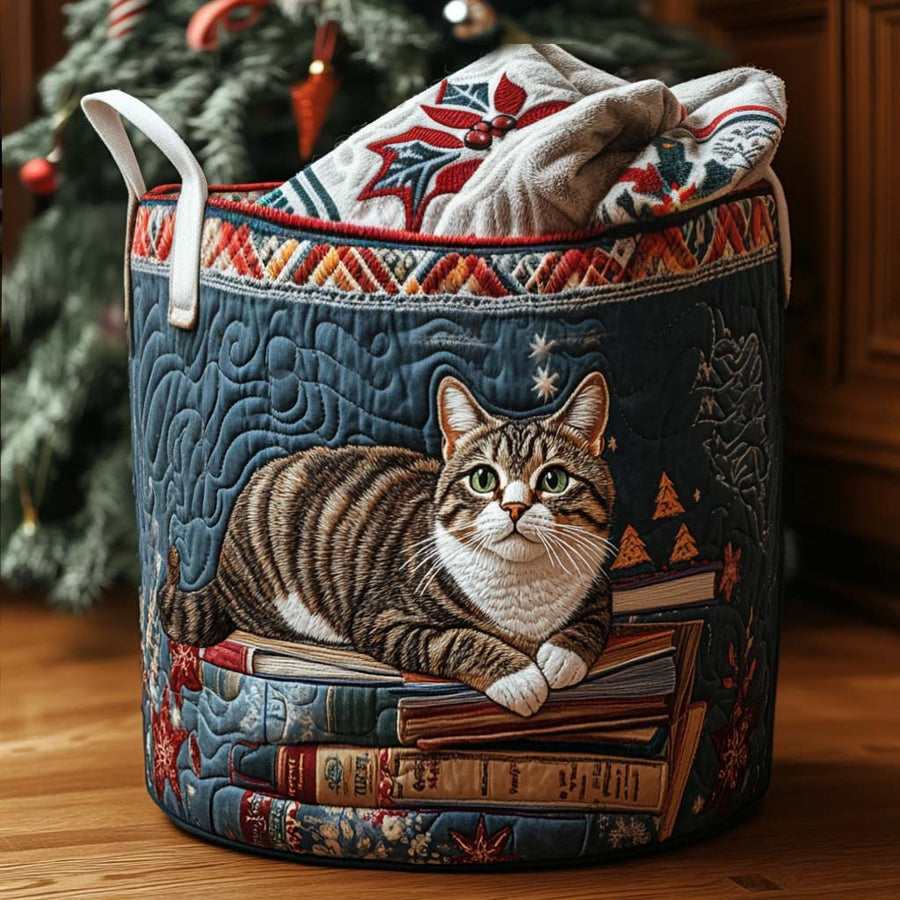 Holiday Story Cat - Laundry Basket
