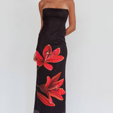 Madeleine — Floral Dress Strapless