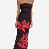 Madeleine — Floral Dress Strapless