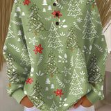 Ingrid - Christmas Tree Motif Pullover