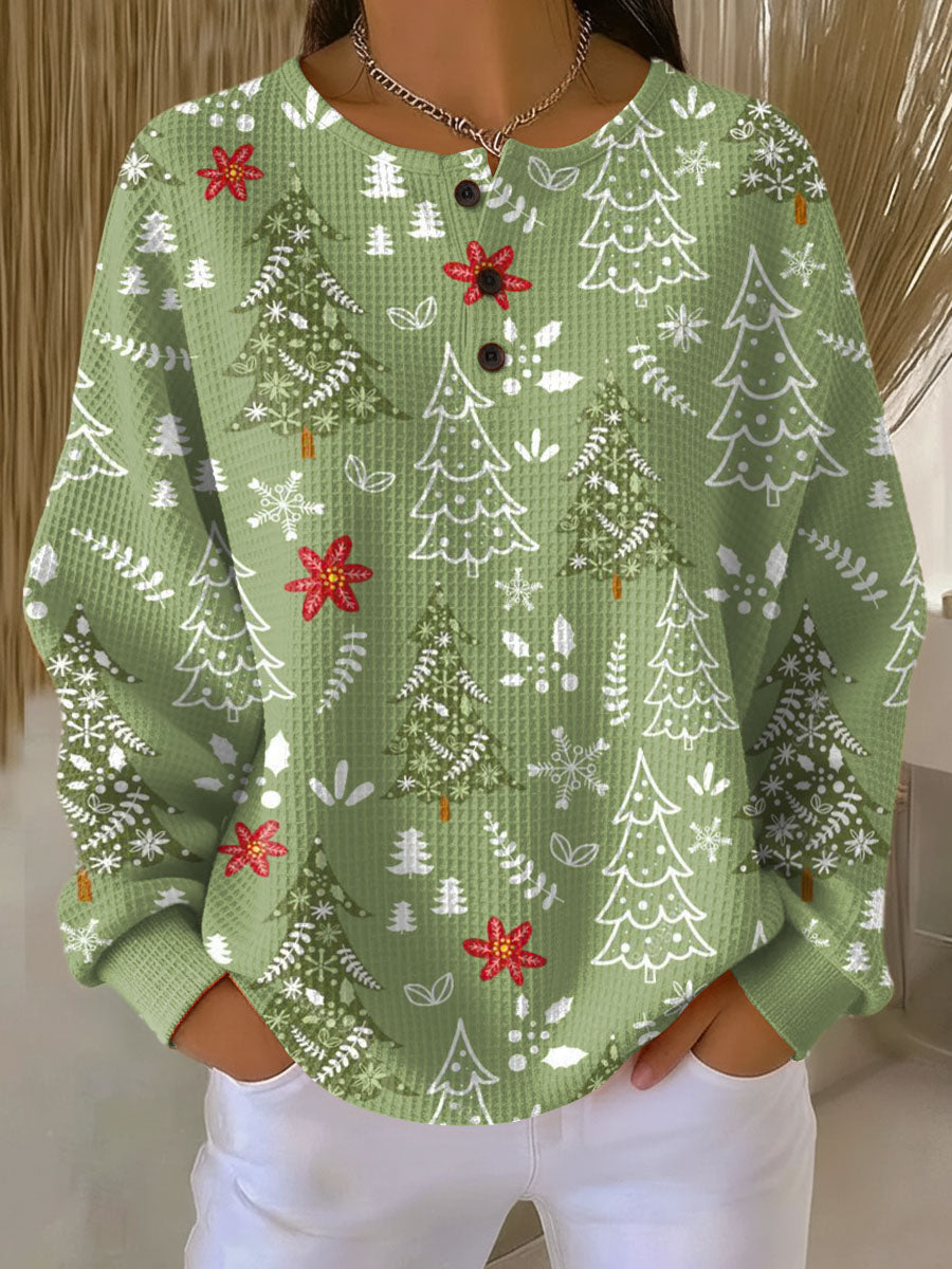 Ingrid | Christmas Tree Motif Pullover