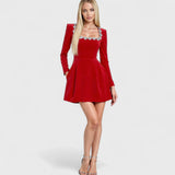 Nicola — Velvet Dress