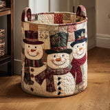 Joyful Snowman - Laundry Basket