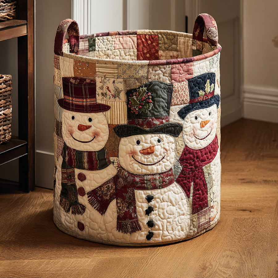 Joyful Snowman - Laundry Basket
