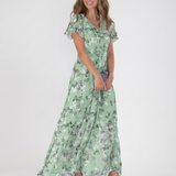Agatha — Floral Chiffon Maxi Dress