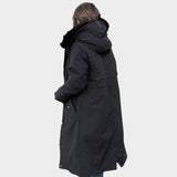 Maria — Faux Fur-Trim Hooded Coat