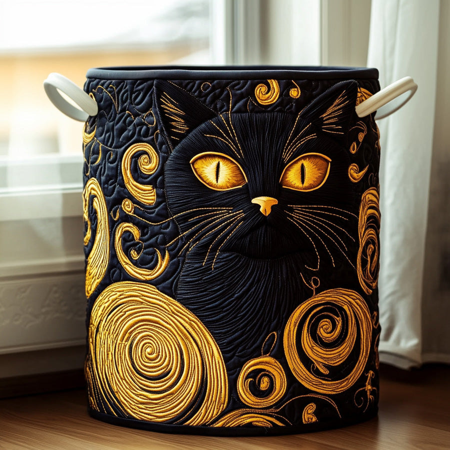 Midnight Whiskers - Laundry Basket