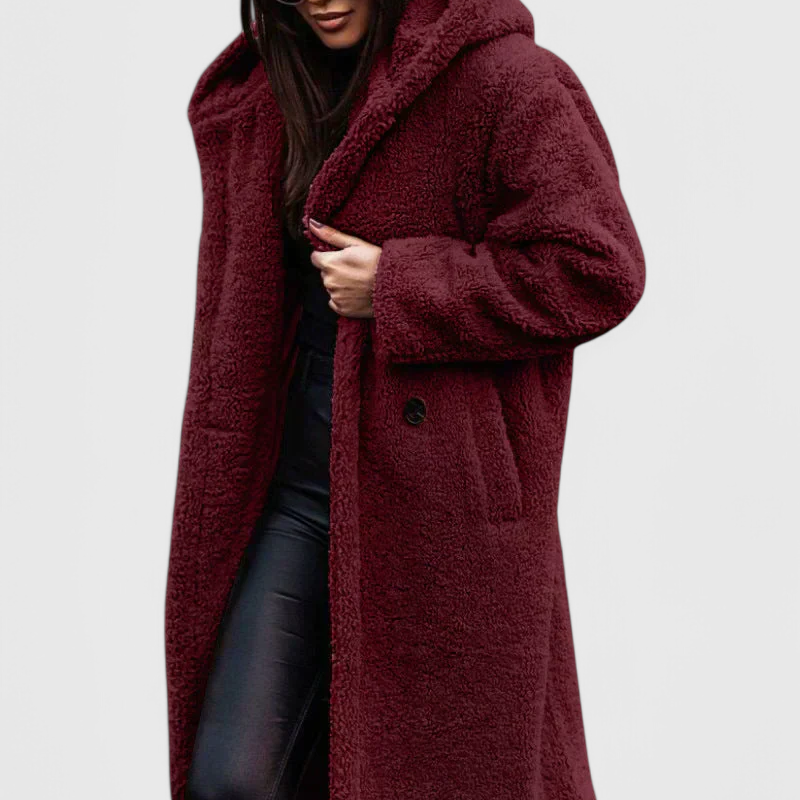 Mila — Long Teddy Fleece Coat