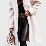 Mila — Long Teddy Fleece Coat