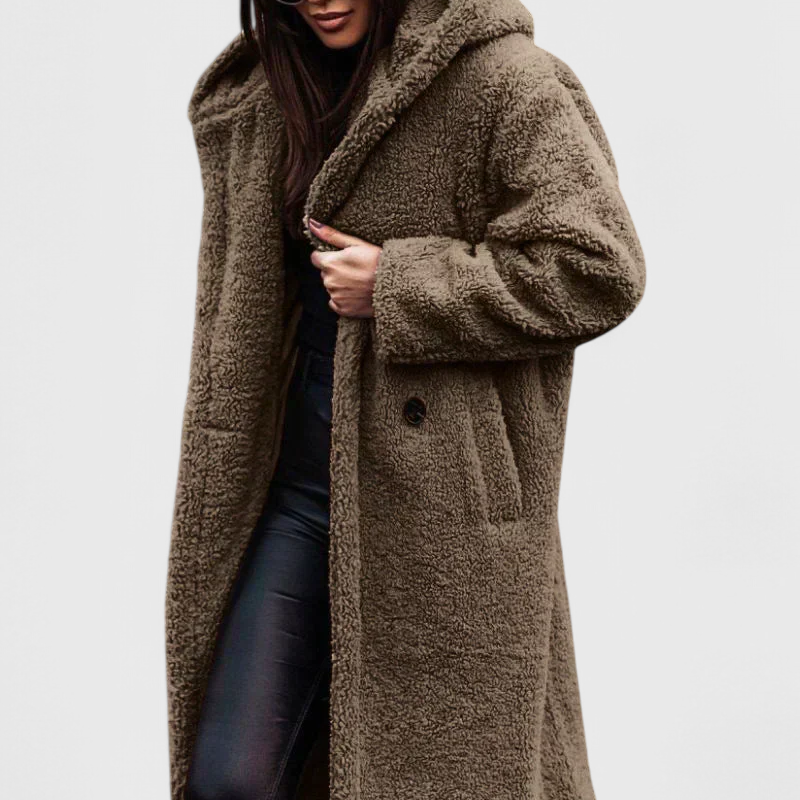 Mila — Long Teddy Fleece Coat