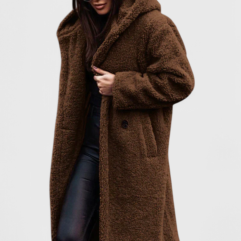 Mila — Long Teddy Fleece Coat