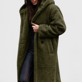 Mila — Long Teddy Fleece Coat