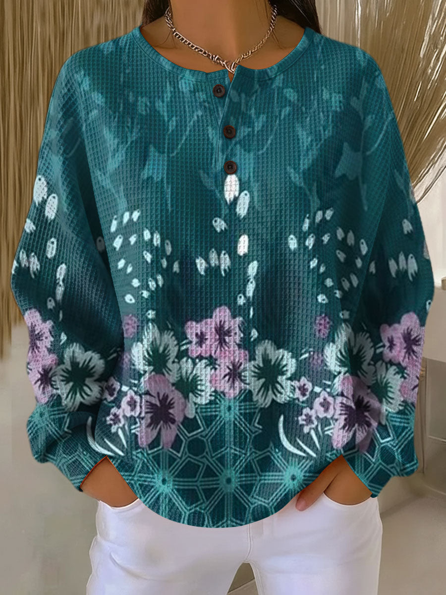 Nora | Pullover with Floral Design